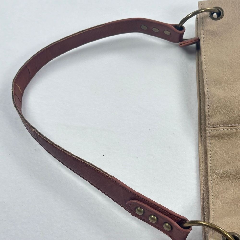 Montana West Slouchy Purse Bag Medium Leather Brown Beige Equestrian Western - Picture 10 of 13